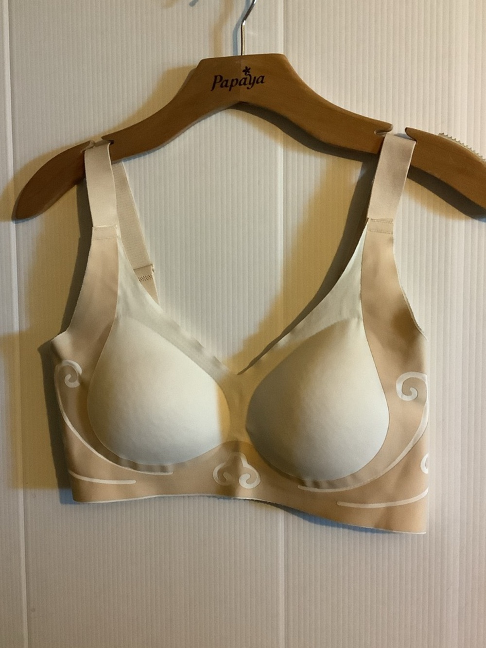 Seamless Molded T-Shirt Bra - Beige/Off-White